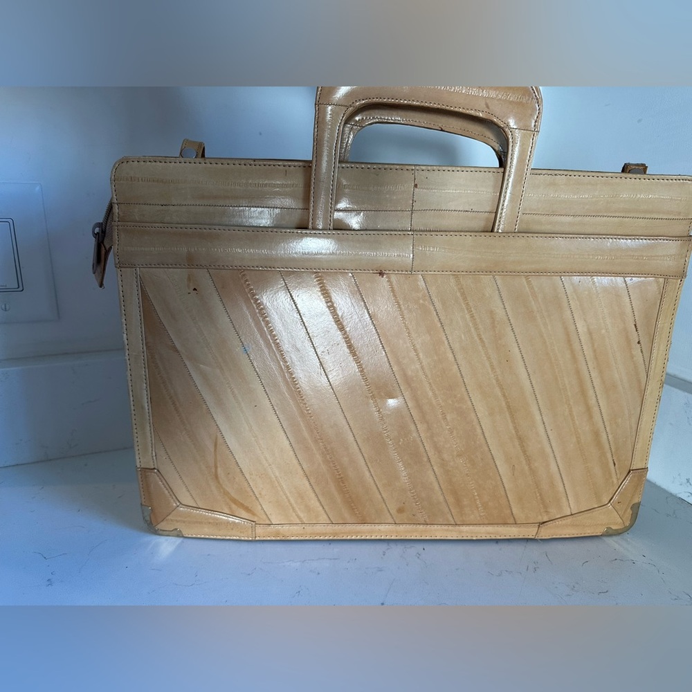 Genuine‎ EEL SKIN shoulder bag - Picture 2 of 9
